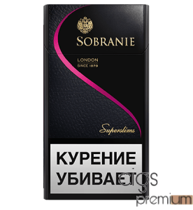 Sobranie Super Slims Black - Cigarettes Premium